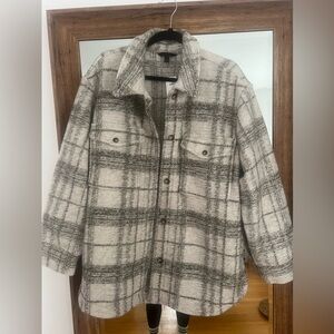 Banana Republic Factory Shacket Shirt Jacket button-down Size L